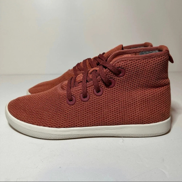 Allbirds Tree Toppers Mens 9 Orange High Top Lace Up Sneakers TT (269 Box 30) - Picture 2 of 9